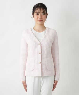 Vネックニットジャケット | Leilian (Women)/レリアン | 三越伊勢丹