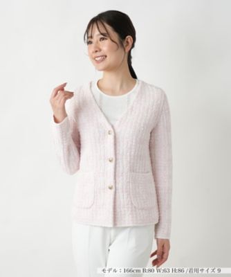 ＜Leilian (Women)＞Ｖネックニットジャケット