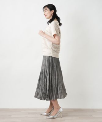 Leilian / レリアン ラメマルチボーダーニット【ROCHAS Premiere】 ランダムボーダーセーター | Leilian (Women)/レリアン | 三越