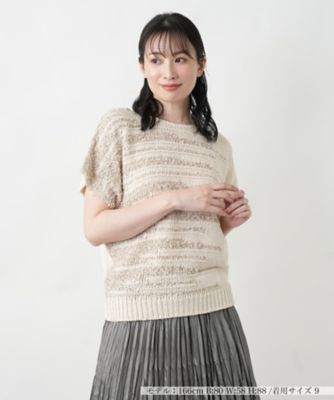 レリアン カシミヤ 幾何学模様 ハイネックニットセーター ベージュ9 M MG_5020.jpg?v=1735745023&width