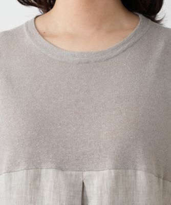 ニット切替ワンピース【ＬＥ　ＴＲＩＣＯＴ　ＰＥＲＵＧＩＡ】