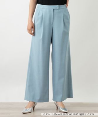 ＜Leilian (Women)＞タックワイドパンツ