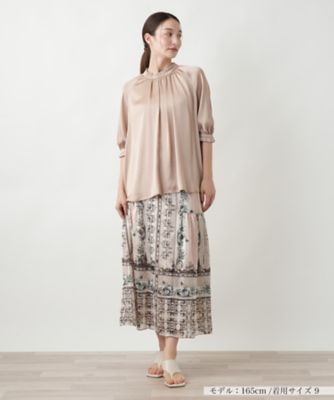 Leilian / レリアン 【店舗人気】フリルネックブラウス 店舗人気】フリルネックブラウス | BOURGE (Women)/ブールジュ