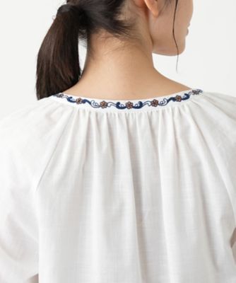 刺繍スモックブラウス | Leilian (Women)/レリアン | 三越伊勢丹