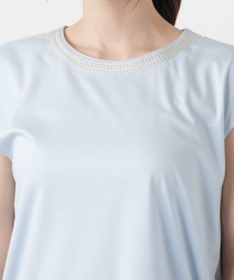 ネックライン刺繍プルオーバー