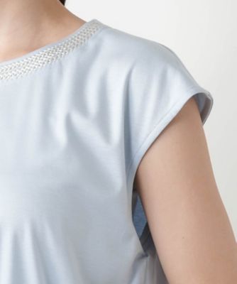 ネックライン刺繍プルオーバー