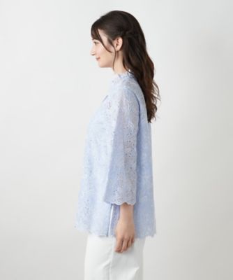 美品✨レリアン レース リボン ブラウス ネイビー 9号 美品✨レリアン レース リボン ブラウス ネイビー 9号 - メルカリ