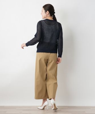 メッシュ編みカーディガン