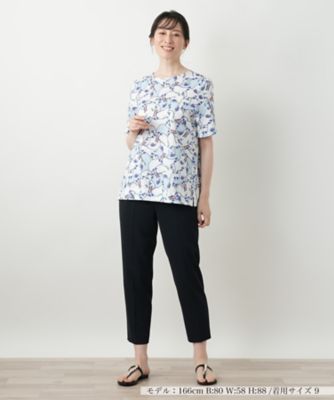 美品レリアンカットソー♡チュニックチェック柄大きいサイズ13号現行モデル日本製 シャツ ブラウス チュニック チュニックシャツ チェック柄