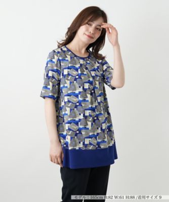 ＜Leilian (Women)＞プリントタックカットソー