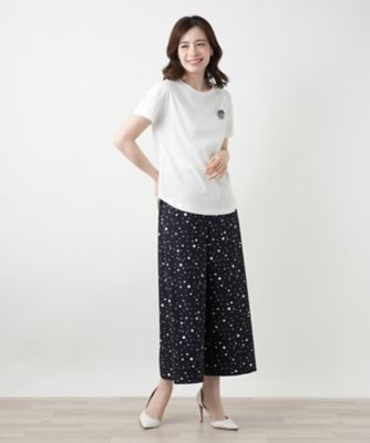 Leilian / レリアン ブローチ付きクルーネックカットソー 店舗人気】クルーネックカットソー【BOURGE】|レリアン プラス