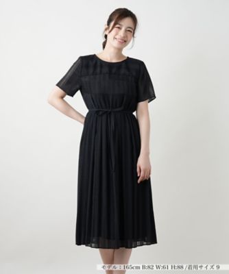 ＜Leilian (Women)＞プリーツ切替ワンピース