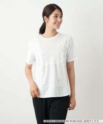 Leilian (Women)/レリアン レース刺繍ブラウス