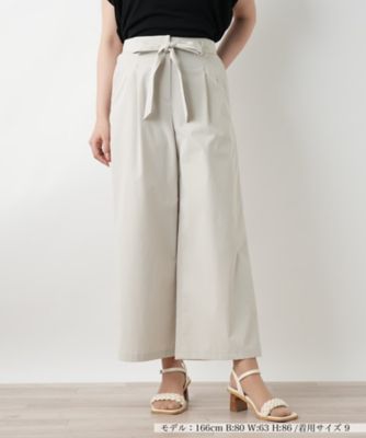 ＜Leilian (Women)＞フレアワイドパンツ