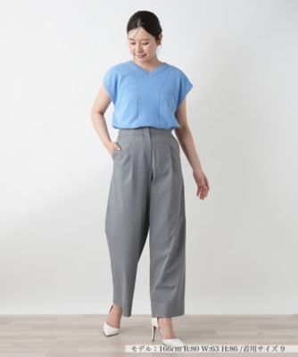 ストライプワイドパンツ