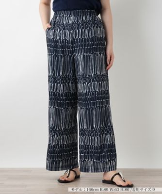 ＜Leilian (Women)＞プリントワイドパンツ
