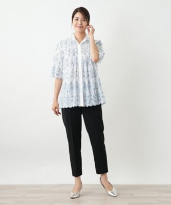 フラワー刺繍ブラウス【Ｌｅｉｌｉａｎ　ＷＨＩＴＥ　ＬＡＢＥＬ】