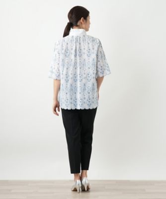 フラワー刺繍ブラウス【Ｌｅｉｌｉａｎ　ＷＨＩＴＥ　ＬＡＢＥＬ】