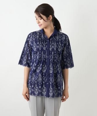 フラワー刺繍ブラウス【Ｌｅｉｌｉａｎ　ＷＨＩＴＥ　ＬＡＢＥＬ】