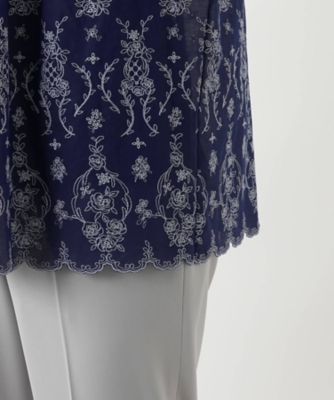 フラワー刺繍ブラウス【Ｌｅｉｌｉａｎ　ＷＨＩＴＥ　ＬＡＢＥＬ】