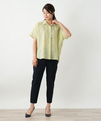 ストライプブラウス【Ｌｅｉｌｉａｎ　ＷＨＩＴＥ　ＬＡＢＥＬ】