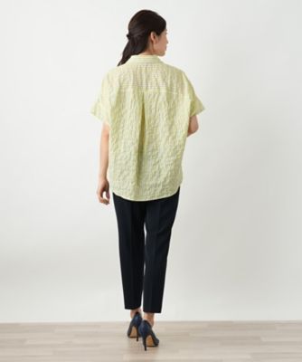 ストライプブラウス【Ｌｅｉｌｉａｎ　ＷＨＩＴＥ　ＬＡＢＥＬ】