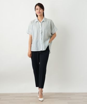 ストライプブラウス【Ｌｅｉｌｉａｎ　ＷＨＩＴＥ　ＬＡＢＥＬ】