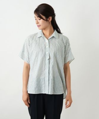 ストライプブラウス【Ｌｅｉｌｉａｎ　ＷＨＩＴＥ　ＬＡＢＥＬ】
