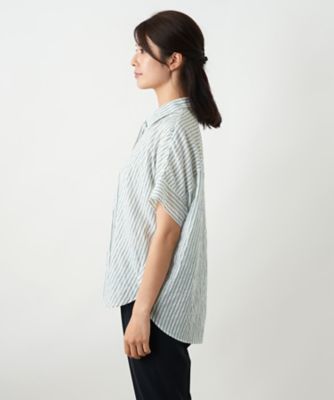 ストライプブラウス【Ｌｅｉｌｉａｎ　ＷＨＩＴＥ　ＬＡＢＥＬ】