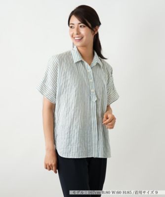 ストライプブラウス【Ｌｅｉｌｉａｎ　ＷＨＩＴＥ　ＬＡＢＥＬ】
