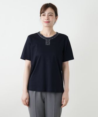 刺繍カットソー【Ｌｅｉｌｉａｎ　ＷＨＩＴＥ　ＬＡＢＥＬ】