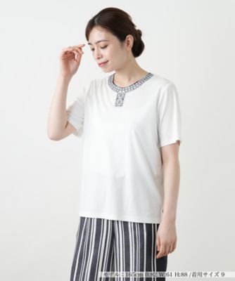 刺繍カットソー【Ｌｅｉｌｉａｎ　ＷＨＩＴＥ　ＬＡＢＥＬ】