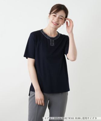 刺繍カットソー【Ｌｅｉｌｉａｎ　ＷＨＩＴＥ　ＬＡＢＥＬ】
