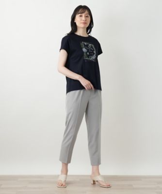 刺繍フレンチスリーブカットソー【Ｌｅｉｌｉａｎ　ＷＨＩＴＥ　ＬＡＢＥＬ】