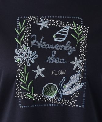 刺繍フレンチスリーブカットソー【Ｌｅｉｌｉａｎ　ＷＨＩＴＥ　ＬＡＢＥＬ】