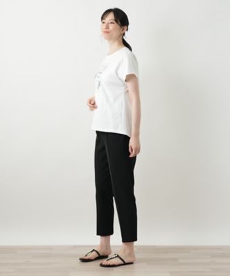 刺繍フレンチスリーブカットソー【Ｌｅｉｌｉａｎ　ＷＨＩＴＥ　ＬＡＢＥＬ】