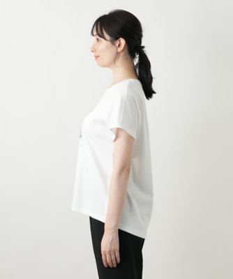 刺繍フレンチスリーブカットソー【Ｌｅｉｌｉａｎ　ＷＨＩＴＥ　ＬＡＢＥＬ】