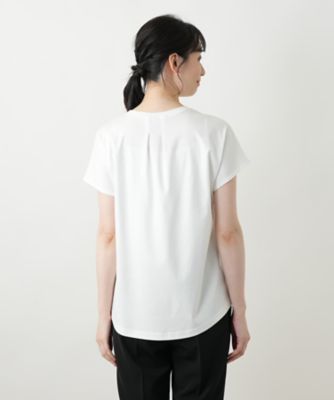 刺繍フレンチスリーブカットソー【Ｌｅｉｌｉａｎ　ＷＨＩＴＥ　ＬＡＢＥＬ】