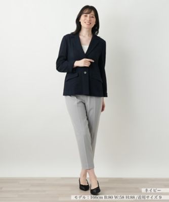 ノッチドラペルジャケット【Leilian WHITE
