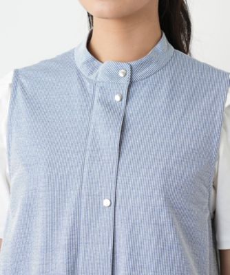 スタンドカラーベスト【Leilian WHITE LABEL