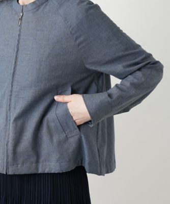スタンドカラージップジャケット【Ｌｅｉｌｉａｎ　ＷＨＩＴＥ　ＬＡＢＥＬ】