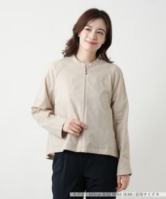 スタンドカラージップジャケット【Ｌｅｉｌｉａｎ　ＷＨＩＴＥ　ＬＡＢＥＬ】