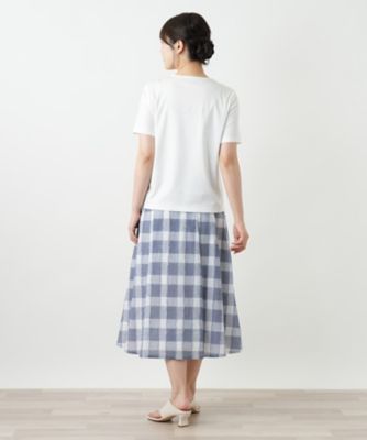 刺繍クルーネックカットソー【Ｌｅｉｌｉａｎ　ＷＨＩＴＥ　ＬＡＢＥＬ】