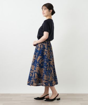 刺繍クルーネックカットソー【Ｌｅｉｌｉａｎ　ＷＨＩＴＥ　ＬＡＢＥＬ】