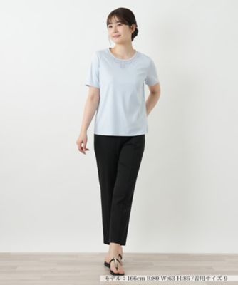 刺繍クルーネックカットソー【Ｌｅｉｌｉａｎ　ＷＨＩＴＥ　ＬＡＢＥＬ】