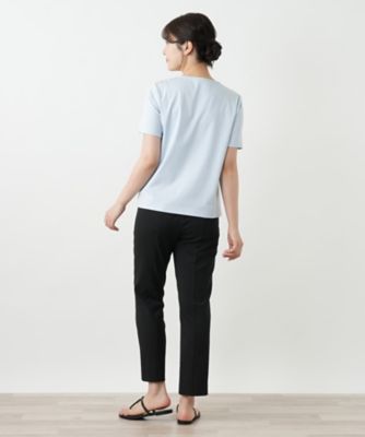 刺繍クルーネックカットソー【Ｌｅｉｌｉａｎ　ＷＨＩＴＥ　ＬＡＢＥＬ】