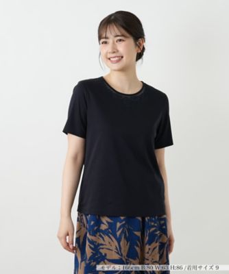 刺繍クルーネックカットソー【Ｌｅｉｌｉａｎ　ＷＨＩＴＥ　ＬＡＢＥＬ】