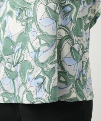 プリントフレアスリーブカットソー【Ｌｅｉｌｉａｎ　ＷＨＩＴＥ　ＬＡＢＥＬ】