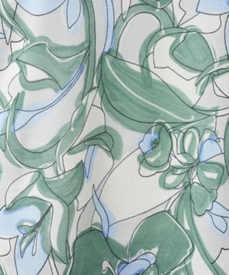 プリントフレアスリーブカットソー【Ｌｅｉｌｉａｎ　ＷＨＩＴＥ　ＬＡＢＥＬ】