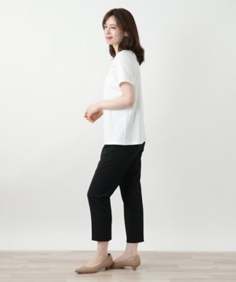 レース切替カットソー【Leilian WHITE LABEL 